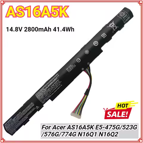 New AS16A5K Battery for For Acer Aspire E15 E5-575 E5-575G E5-576 E5-576G N16Q2 E5-575-33BM E5-575-5