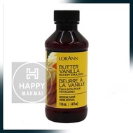 LORANN Butter Vanilla Bakery Emulsion 4 Oz. กลิ่นบัตเตอร์วานิลา (118 ml)  จำนวน 1 ขวด