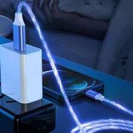Led Flowing Light Fast Charging Charger Cable 3.28ft/1m/39.37in, Charging Data Line Compatible With 