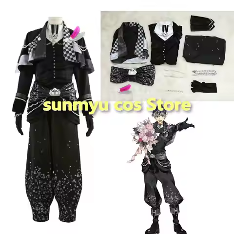 Idolish7 Re:vale Yuki Momo 10th anniversary Cosplay Costume Customize size Black suits