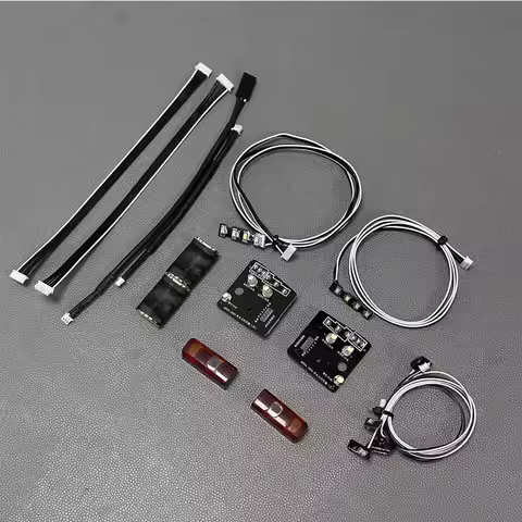 Metal Headlight Group Rescue Vehicle Electric Remote Control Vehicler For 1/14 Tamiya RC LESU Scania