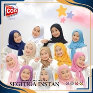 (SUPER) Kids Instant Hijab Children Triangle Button Triangle Hijab Kids FC.ID NC-44