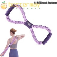 BETTER-MAYSHOW Yoga Tensioner, Multi-functional 10/15/20 Pounds Resistance 8-Line Puller, Portable S