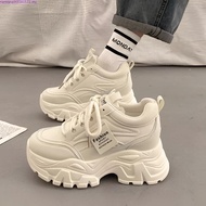 【现货24小时发】2025春内增高厚底老爹鞋女百搭小个子松糕休闲运动鞋增高8CM2025 Spring Height Increase Thick Bottom Dad's Shoes Women's