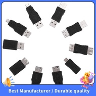 【NEW】10PCS OTG 5 Pin F/M mini Changer Adapter Converter USB Male to Female Micro-USB