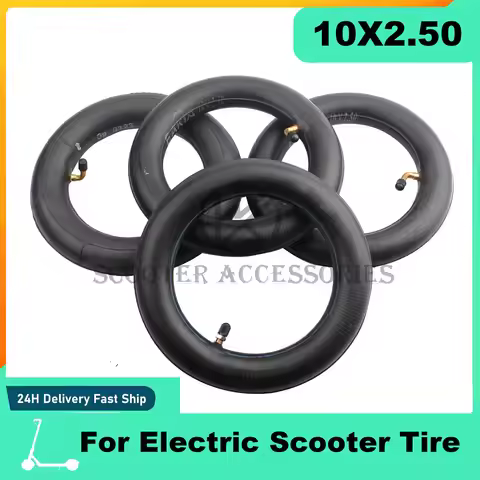 10X2.50 Inner Tube 10x2.5 Camera with Bent Valve 45 90 Degree for 10 Inch Baby Stroller Pram Scooter