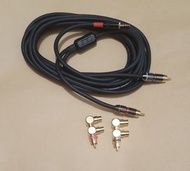 AUX 線  蓮花 一分二  1分2 HiFi 線 音響 喇叭 3.5mm音頻線 一開二 5米 5M RCA