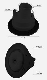 Andymarine RV Caravan Gravity Water Inlet with Lock Water Tank Filling Port RV Camper Waterway Syste