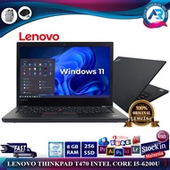 LENOVO THINKPAD T470 INTEL CORE I5-6200U (6TH GENERATION) 8GB RAM 256GB SSD WIFI W CAM 14″ HD (1366×