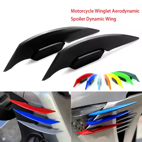 Universal Motorcycle Winglet Spoiler Wing Decoration Sticker For Forza 350 Zx10r 2022 Aprilia Rs 125