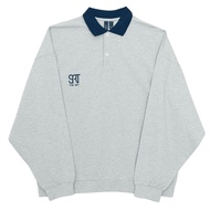 The SRT X12 (TBL202) - Airport Softstreme Sweater เสื้อโปโลโอเวอร์ไซส์แขนยาว ผ้านุ่มยืด ปกเสื้อสีกร