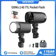 NEEWER Q120 120Ws 2.4G TTL Outdoor Flash Strobe with Modeling Light/3000mAh