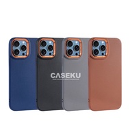 Case iphone 13 iphone 13 Pro iphone 13 Pro Max Case Leather Pro Camera List Crom Case - Caseku