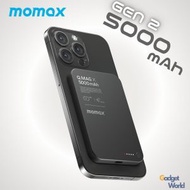 MOMAX - Q.Mag X 5000mAh 超薄磁吸流動電源 升級版(更細更輕) – (黑) IP116AD