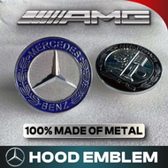 Mercedes Steel Hood Emblem For W204 W212 W203 C180 C200 C250 C63 E200 E250 E63 AMG
