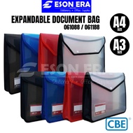 CBE Exapandable Document Bag A4 / A3 Button File Folder 061088 / 061188 Beg Lukisan Storage A4 File 