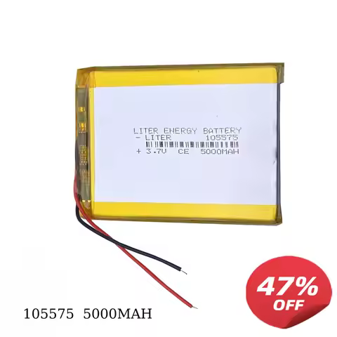 High Capacity 3.7V 5000mAh Li-Polymer Rechargeable Battery for Mobile Power DIY Charger SIZE:10*55*7