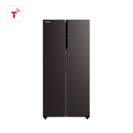 ตู้เย็น Toshiba SBS ขนาด 16.2 คิว รุ่น GR-RS600WI-PMT(37) สีเทา