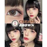 คอนแทคเลนส์ Hydrogel ️Size : XL️ รุ่น Cream (Rozelens) สี : Brown / Gray / Black
