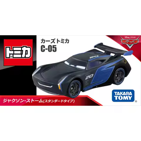 In Stock Original Takara Tomy C‑05 180678 Disney Cars Jackson Storm Tomica Diecast Model Collection 