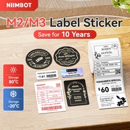 NIIMBOT M2/M3 Thermal Transfer Label Durable PET Material Candle Label Essential Oil Sticker High Te