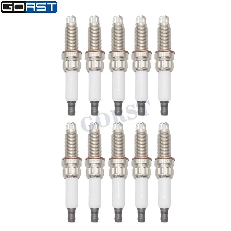 10Pcs Spark Plug 12120038349 For BMW E60 E61 E63 E64 E81 E82 ZKBR7A-HTU 12120034091