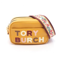 【二手】Tory Burch Perry 高頻迷你單肩包，黃色皮革，女款，二手