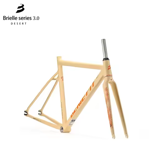 BJ cycle Bennetti Brielle desert All-terrain Fixedgear Frame Aluminum Alloy gravel Fixie Frame Singl