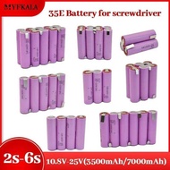 4C 20A 3 18650 35E 3500Mah 7000Mah 3S 4S 5S 6S 8S 7.4V 12.6V 14.8V 18V 25.2V 29.6V For Screwdriver