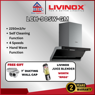 Livinox Compact Slanted Hood | LCH-90SW-GM | LCH-EBONY-90BL | LCH-LILY-90BL | LCH-VELLA-90BL | 1950m