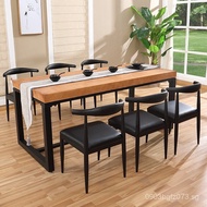 Cafe Set Simple Nordic Modern Dining Table and Chairs Fast Food Restaurant Table Dining Milk Tea Sho