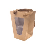 Trapezoid Window Shopping Bag Small Gift Paper Bag