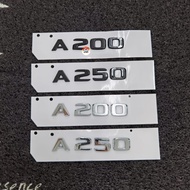 Mercedes Benz AMG Logo AMG Emblem A180 A200 A250 Silver Gloss Black Logo