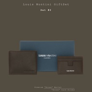Louis Montini (Neville) ชุดกิฟเซ็ท กระเป๋าสตางค์หนังแท้ และ กระเป๋าการ์ดหนังแท้ LM-GS #7