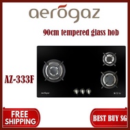 Aerogaz AZ-333F -90cm tempered glass hob | 3 burner | Local warranty | Free Delivery |