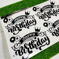 4 piece Happy Birthday Sticker per A4 Paper size 2 design
