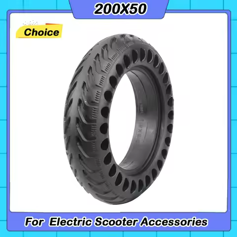 8 Inch 200x50 Tubeless Tyres Solid Tire For KUGOO S1 C3 S3 Pro Electric Scooter 8.0x2.0 Explosion-Pr