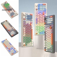 ALLGOODS 94 Key RGB Keyboard, Independent Knob Mixed Color Design Wired RGB Light Keyboard, Universa