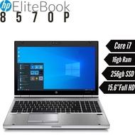 Laptop HP Elipbook 8570P Core i7-3540M 16gb Ram 256gb SSD 15.6inch Full HD vỏ nhôm siêu bền