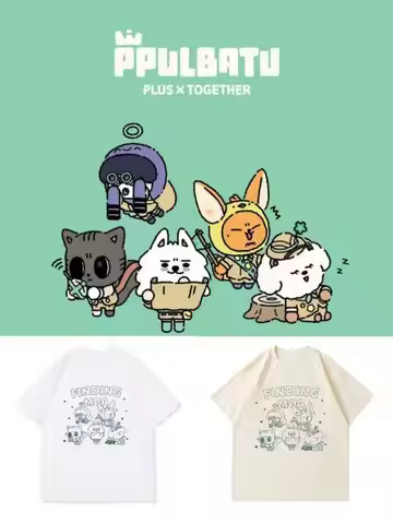 TXT Concert Same T Shirt PPULBATU Kpop Fashion Fans Clothes Women Men Summer Loose Cotton Short Slee