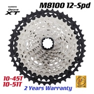 SHIMANO CASSETTE DEORE XT CS-M8100 M8100 12Speed 10-45T / 10-51T HYPERGLIDE+ - 100% Orignal Shimano parts