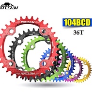 Chaining Motsuv 36T 104 BCD Narrow Wide Crank Round Oval