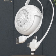 Portable Three-in-One Portable Three-In-One Data Cable Retractable Storage Eight Auspicious Tibetan 