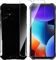 Wanglaism Mobile Phone Case for Blackview BV4800 Pro Case + 1 Tempered Glass Screen Protector, Black