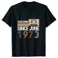 Fashion Trend New T-Shirt Great Since June 1973 Birthday 50th Vintage June 1973 Casual Harajuku Grap