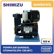 Shimizu PS-130 Pompa Air Dangkal (125 W) Daya Hisap 9 Meter Otomatis