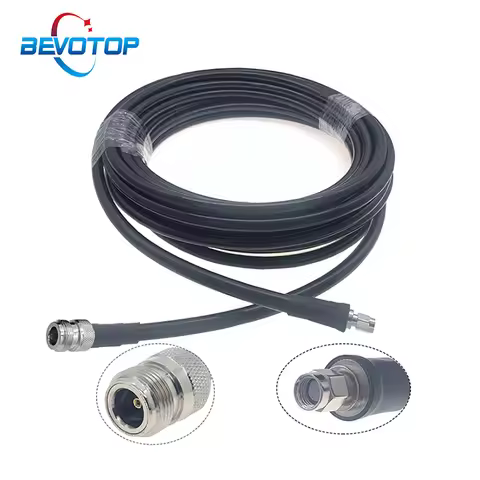 LMR400 Cable RP-SMA Male to N Female 50 ohm RF Coax Extension Jumper Pigtail for 4G LTE Cellular Amp