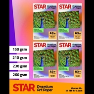 100 SHEETS | Art Paper 230 gsm A3+ size (A3 Plus) STAR label | Per pack