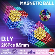 216Pcs Magnet Beads Cube Building Toy 5mm Magnetic Ball Magic Balls Magnetic stress relief ball