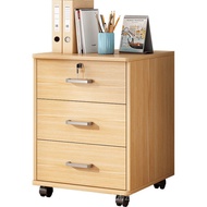 【ichexke2】YYNING Office Mobile Pedestal Wooden Filing Cabinet Home Study Office Cabinet With Lock Swing Door Filing Cabinet Wheels Available lrs002.sg